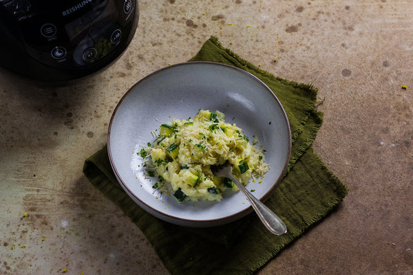Courgette Risotto in the Digital Rice Cooker