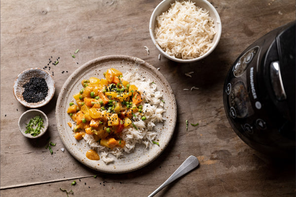 One-Pot Vegetable Rice with Peanut Butter